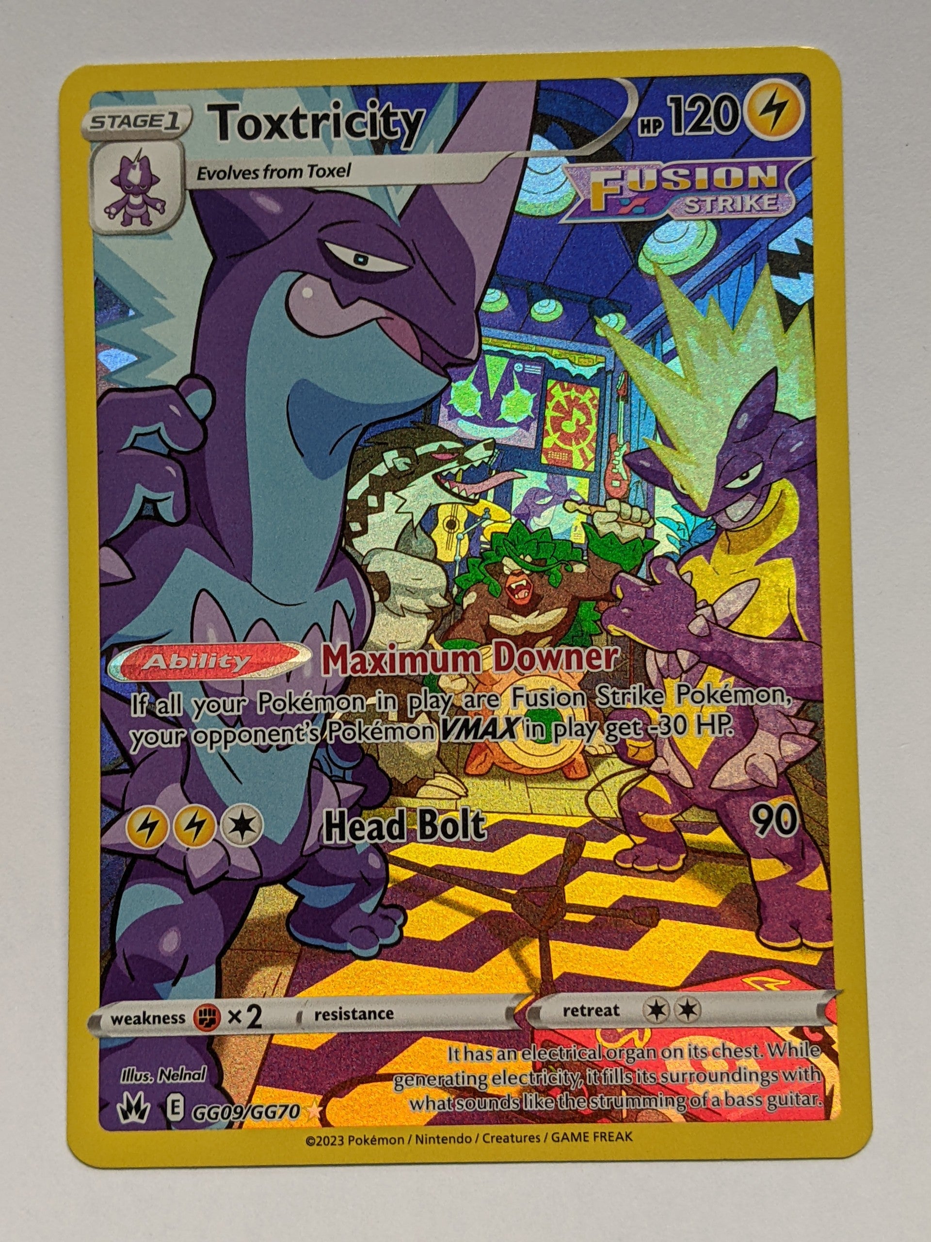 toxtricity pokemon card fusion strike Toxtricity - Blue Sky Stream [HOLO]